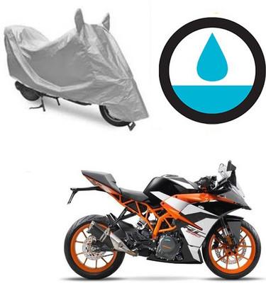 Atulit enterprises Waterproof Two Wheeler Cover for KTM(RD 350, Silver)