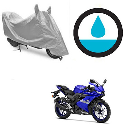 Atulit enterprises Waterproof Two Wheeler Cover for Yamaha(R15 V3, Silver)