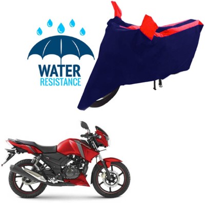 RONISH Waterproof Two Wheeler Cover for TVS(Apache RTR 160, Black, Red)