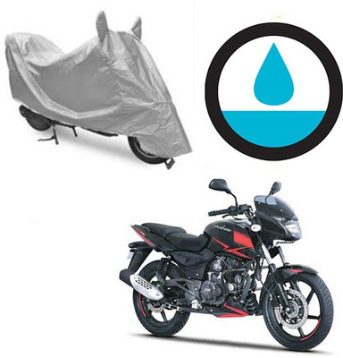HYBRIDS COLLECTION Waterproof Two Wheeler Cover for Bajaj(Pulsar 180 DTS-i, Silver)