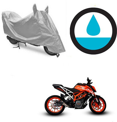 THE REAL ARV Waterproof Two Wheeler Cover for KTM(Duke 390, Silver)