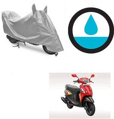 Atulit enterprises Waterproof Two Wheeler Cover for Hero(Pleasure, Silver)