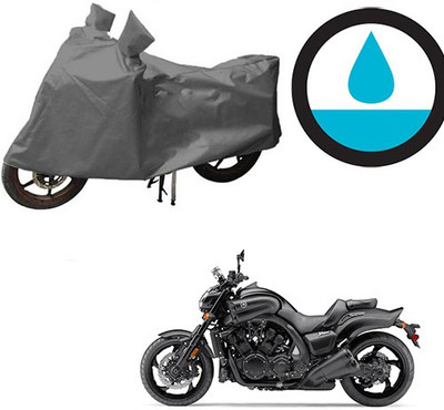 HYBRIDS COLLECTION Waterproof Two Wheeler Cover for Yamaha(VMAX, Grey)