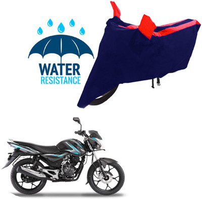 MMSSTAR Waterproof Two Wheeler Cover for Bajaj(Discover 100 DTS-i, Black, Red)