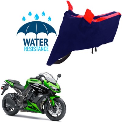 RONISH Waterproof Two Wheeler Cover for Kawasaki(Z250, Black, Red)