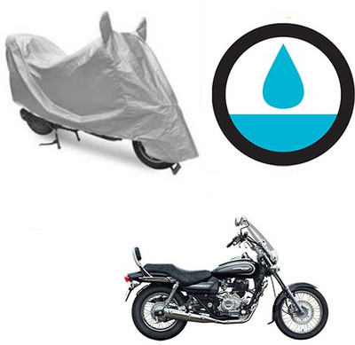 Atulit enterprises Waterproof Two Wheeler Cover for Bajaj(Avenger 220 Cruise, Silver)