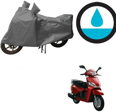 HYBRIDS COLLECTION Waterproof Two Wheeler Cover for Mahindra(Gusto, Grey)