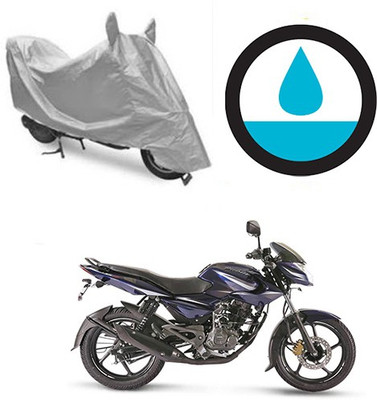 Atulit enterprises Waterproof Two Wheeler Cover for Bajaj(Pulsar 135 LS DTS-i, Silver)