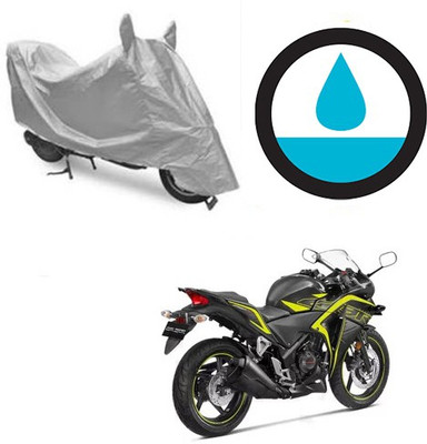 Atulit enterprises Waterproof Two Wheeler Cover for Honda(CBR 250R, Silver)