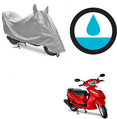 Atulit enterprises Waterproof Two Wheeler Cover for TVS(Wego, Silver)