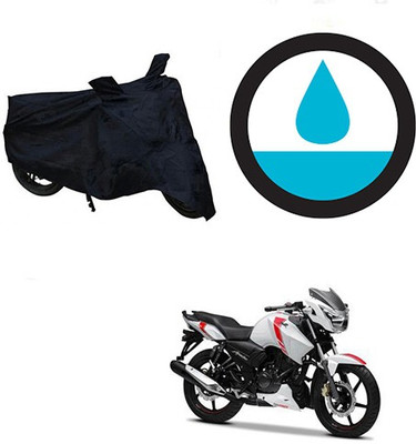 HYBRIDS COLLECTION Waterproof Two Wheeler Cover for TVS(Apache, Black)