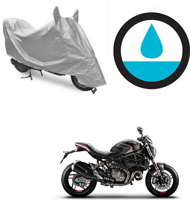 Atulit enterprises Waterproof Two Wheeler Cover for Ducati(Monster 82, Silver)