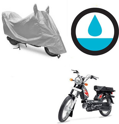 HYBRIDS COLLECTION Waterproof Two Wheeler Cover for TVS(Heavy Duty Super XL, Silver)