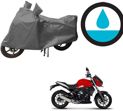 HYBRIDS COLLECTION Waterproof Two Wheeler Cover for Mahindra(Mojo, Grey)