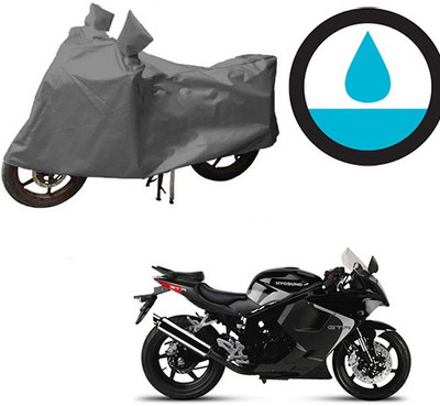 HYBRIDS COLLECTION Waterproof Two Wheeler Cover for Hyosung(GT250R, Grey)