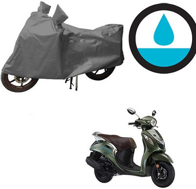 HYBRIDS COLLECTION Waterproof Two Wheeler Cover for Yamaha(Fascino, Grey)