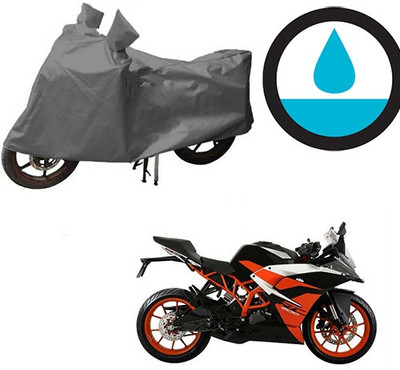 THE REAL ARV Waterproof Two Wheeler Cover for KTM(RC 200, Grey)