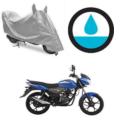 THE REAL ARV Waterproof Two Wheeler Cover for Bajaj(Discover, Silver)