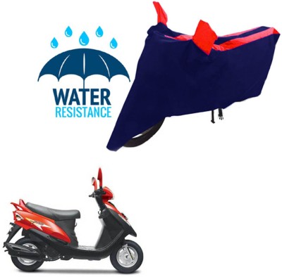 RONISH Waterproof Two Wheeler Cover for Mahindra(Flyte, Black, Red)