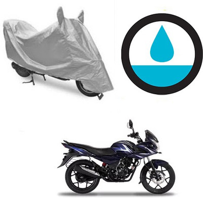 Atulit enterprises Waterproof Two Wheeler Cover for Bajaj(Discover 150 f, Silver)