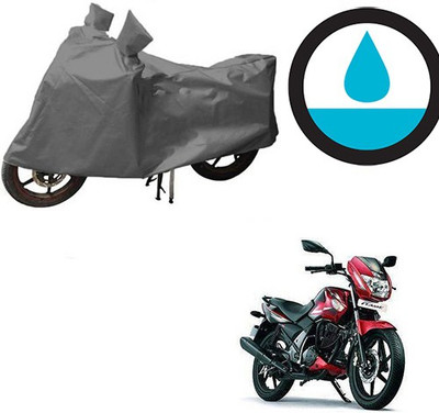 HYBRIDS COLLECTION Waterproof Two Wheeler Cover for TVS(Flame, Grey)