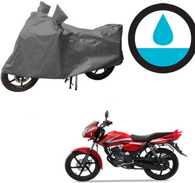 THE REAL ARV Waterproof Two Wheeler Cover for TVS(Phoenix, Grey)