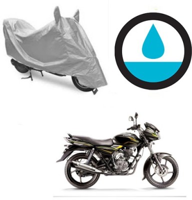 HYBRIDS COLLECTION Waterproof Two Wheeler Cover for Bajaj(Discover 100 DTS-i, Silver)