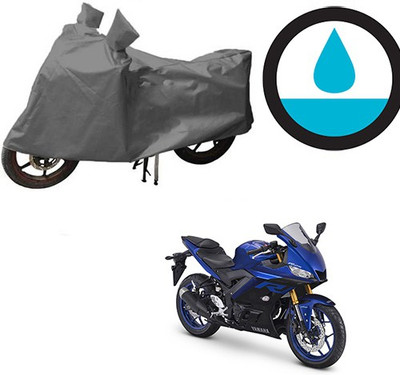 THE REAL ARV Waterproof Two Wheeler Cover for Yamaha(YZF R25, Grey)