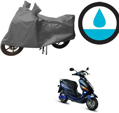 HYBRIDS COLLECTION Waterproof Two Wheeler Cover for Hero(Electric Cruz, Grey)