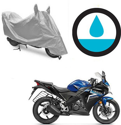 Atulit enterprises Waterproof Two Wheeler Cover for Honda(CBR 150R, Silver)