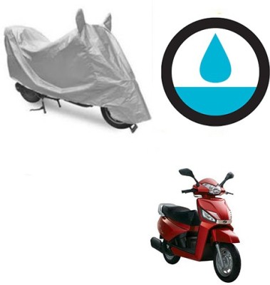 Atulit enterprises Waterproof Two Wheeler Cover for Mahindra(Gusto, Silver)