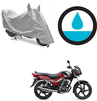 HYBRIDS COLLECTION Waterproof Two Wheeler Cover for TVS(Star City, Silver)