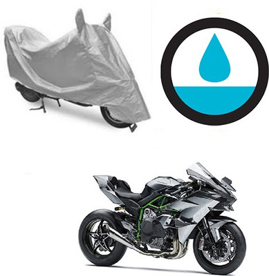 Atulit enterprises Waterproof Two Wheeler Cover for Kawasaki(Ninja, Silver)
