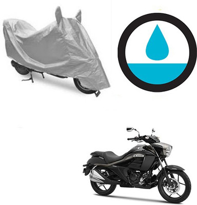 THE REAL ARV Waterproof Two Wheeler Cover for Suzuki(Intruder, Silver)