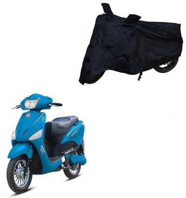 JKR Waterproof Two Wheeler Cover for Hero(Electric Maxi, Black)