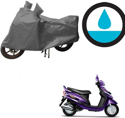 HYBRIDS COLLECTION Waterproof Two Wheeler Cover for Mahindra(Rodeo RZ, Grey)