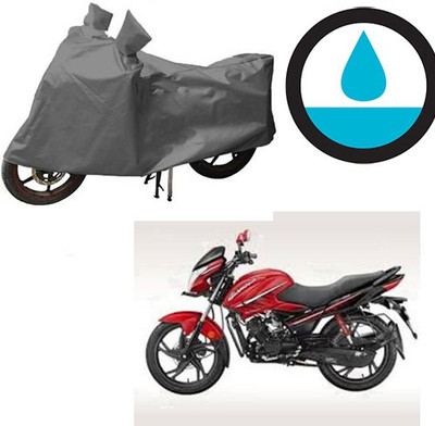 HYBRIDS COLLECTION Waterproof Two Wheeler Cover for Hero(Glamour, Grey)
