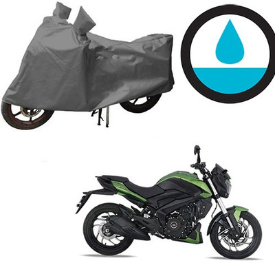 HYBRIDS COLLECTION Waterproof Two Wheeler Cover for Bajaj(Dominar, Grey)