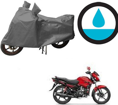 THE REAL ARV Waterproof Two Wheeler Cover for Hero(Glamour FI, Grey)