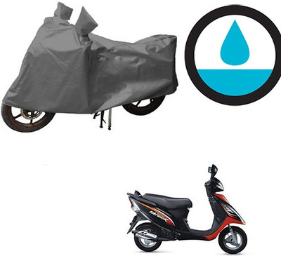 HYBRIDS COLLECTION Waterproof Two Wheeler Cover for TVS(Streek, Grey)