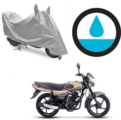 THE REAL ARV Waterproof Two Wheeler Cover for Bajaj(CT100, Silver)