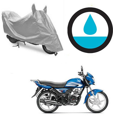 THE REAL ARV Waterproof Two Wheeler Cover for Hero(CD 110 Dream, Silver)