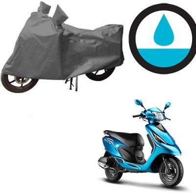 HYBRIDS COLLECTION Waterproof Two Wheeler Cover for TVS(Zest, Grey)