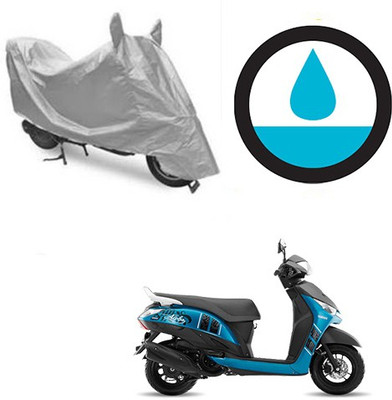 Atulit enterprises Waterproof Two Wheeler Cover for Yamaha(Alpha, Silver)