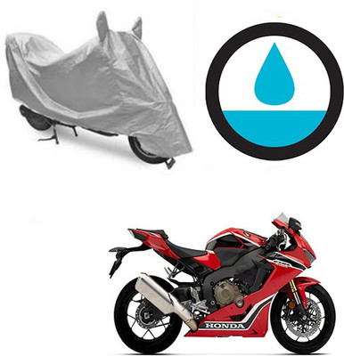 THE REAL ARV Waterproof Two Wheeler Cover for Honda(CBR 1000RR, Silver)