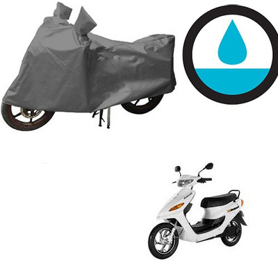 THE REAL ARV Waterproof Two Wheeler Cover for Indus(Yo Electron, Grey)