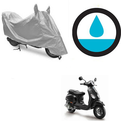 THE REAL ARV Waterproof Two Wheeler Cover for Piaggio(Vespa, Silver)