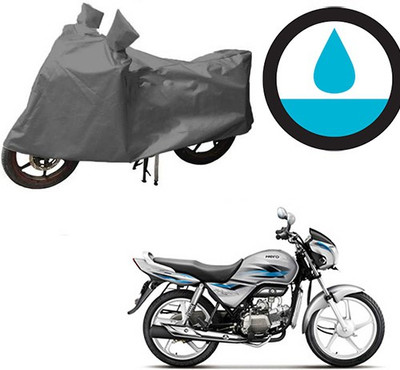 HYBRIDS COLLECTION Waterproof Two Wheeler Cover for Hero(Splendor Pro, Grey)