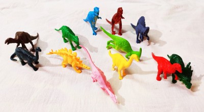 Cabin Hut Dinosaur Toy Set of 12 PCS | Dino World Toys Create Your Jungle with Dinosaur Animals Toys Set | A world of DINO Awaits you | Dino rare pack | Wild Animal Action Figure Set (Muticolor)(Multicolor)