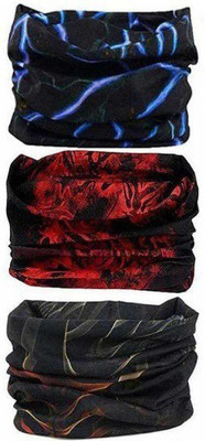 aksmit Men & Women Printed Bandana(Pack of 3)